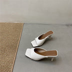Damen elegante Mules mit geschwungenem Design R&B
