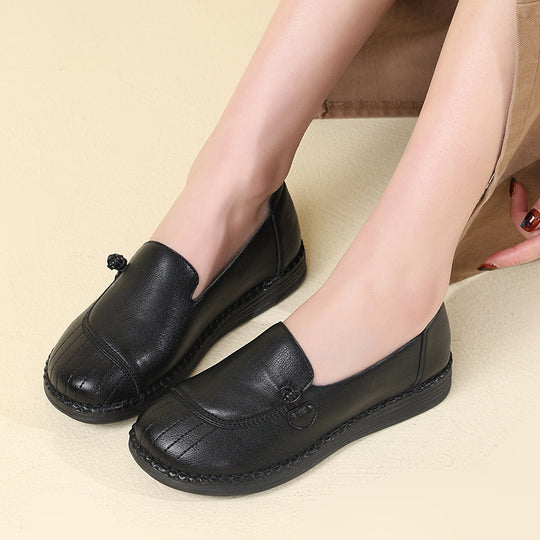 Damen Bequeme Mokassins mit elegantem Riemen und flexibler Sohle R&B