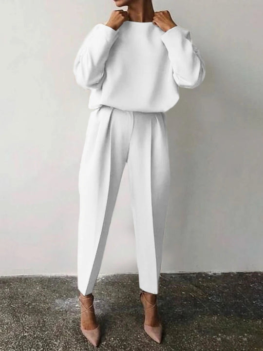 Damen Lässiges Zweiteiliges Set mit weitem Schnitt und stylischen Details R&B
