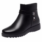 Damen Winterliche Stiefeletten mit modischer Klappfunktion und warmem Innenfutter R&B