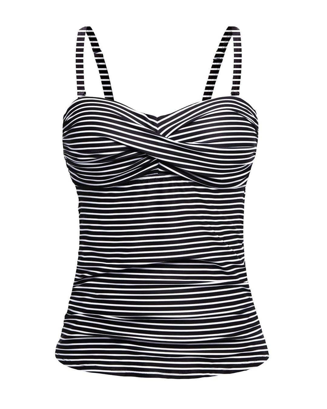 Damen Tankini mit raffiniertem Wickeldesign R&B