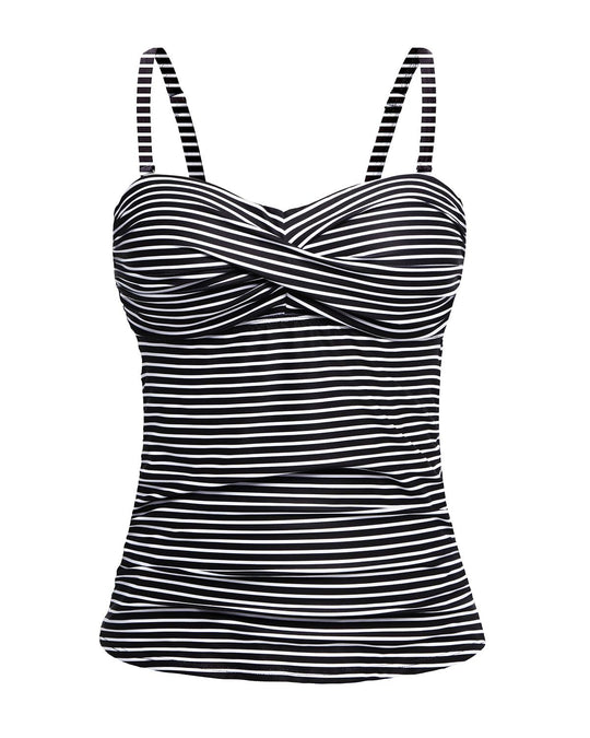 Damen Tankini mit raffiniertem Wickeldesign R&B
