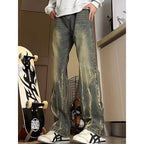 Herren lässige baggy Jeans im used Look