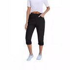 Damen Cargo-Hosen mit elastischem Bund und praktischen Taschen R&B
