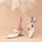 Damen Slingback High Heel Schuhe mit elegantem Riemchen R&B
