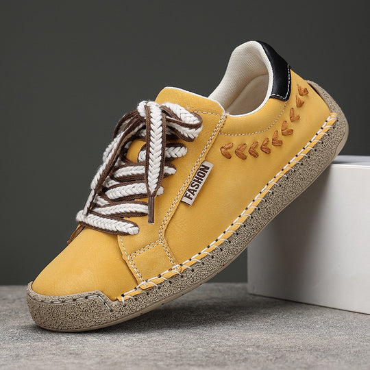 Damen Modische und bequeme Sneakers mit dekorativer Schnürung R&B