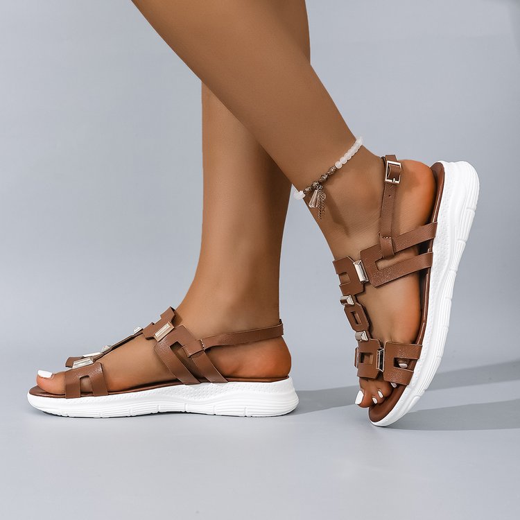 Damen Freizeitsandalen mit eleganten Schnallen R&B