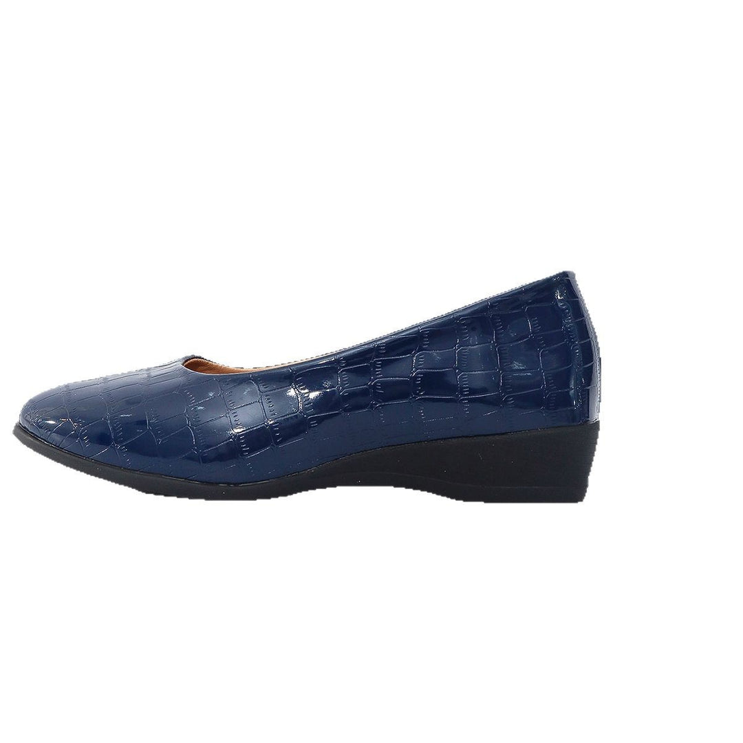 Damen elegante Ballerinas mit schimmerndem Krokodil-Design R&B