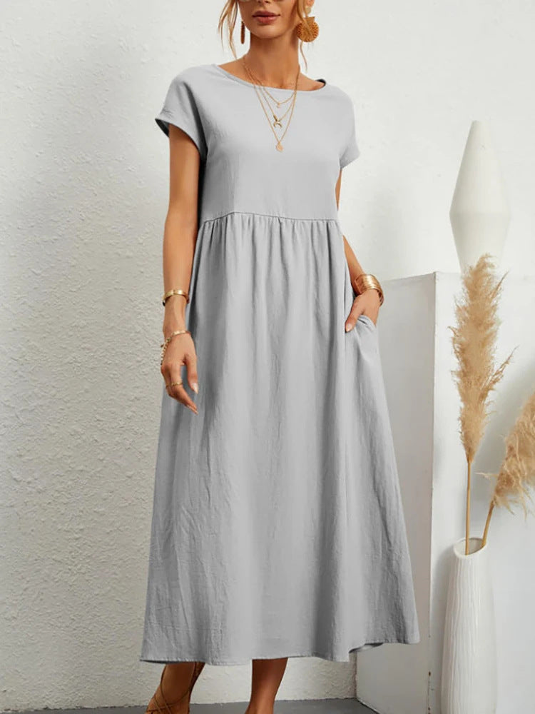 Damen Maxikleid aus leichtem, luftdurchlässigem Stoff R&B