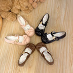 Damen elegante Mary Jane Ballerinas mit Schleifenverzierung R&B