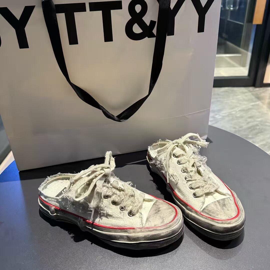 Damen Sneakers mit Vintage-Washed Look und lässigem Design R&B