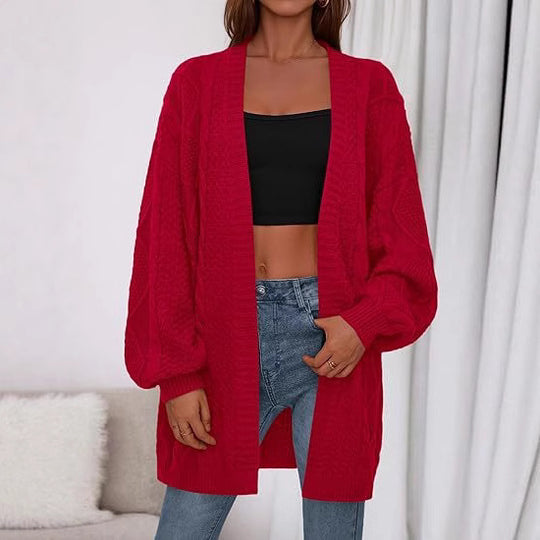 Damen Großer, gestrickter Cardigan R&B