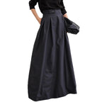 Damen Maxirock mit eleganter Faltenlegung und seitlichen Taschen R&B