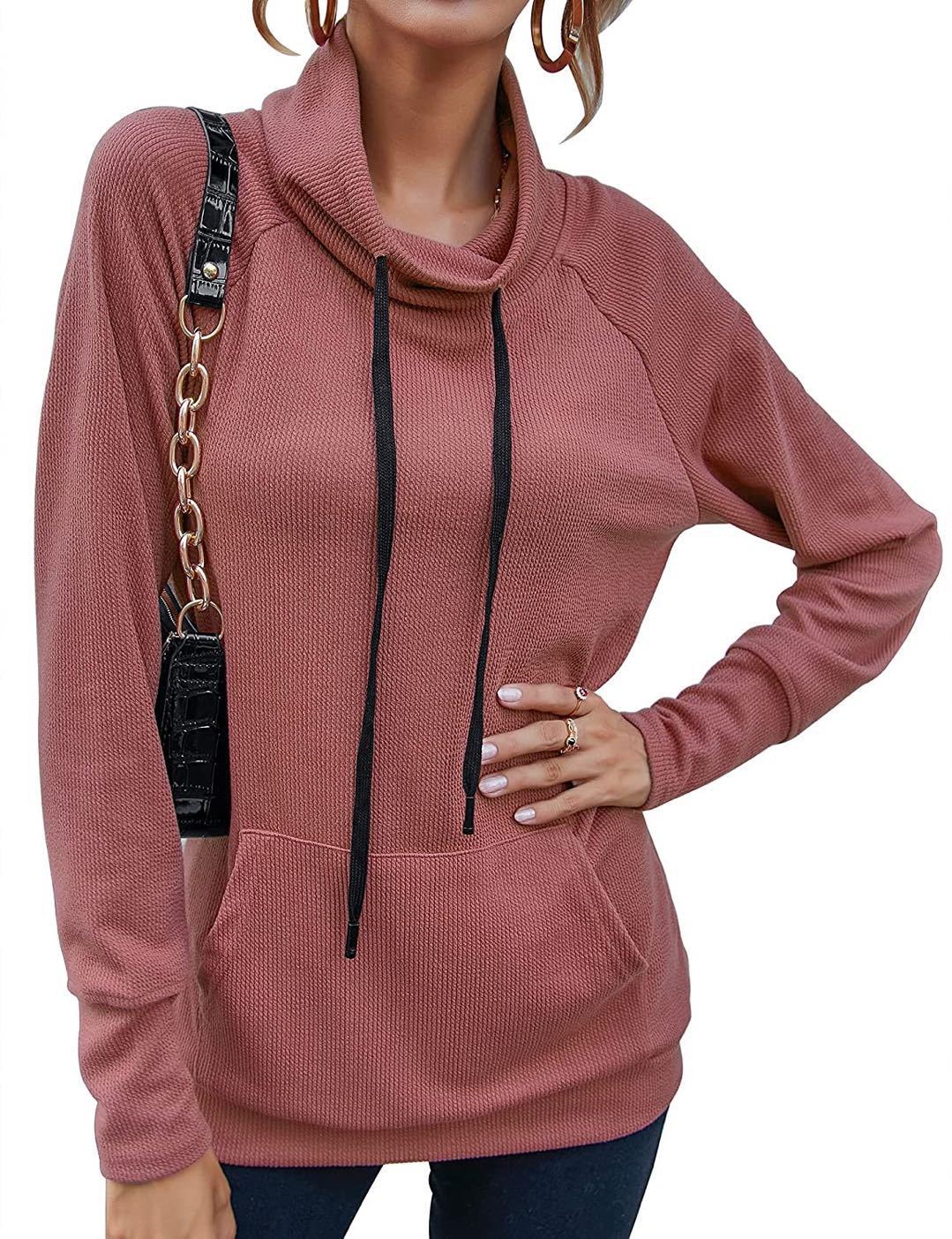 Damen modischer Kapuzensweater mit praktischen Taschen und ergonomischem Schnitt R&B