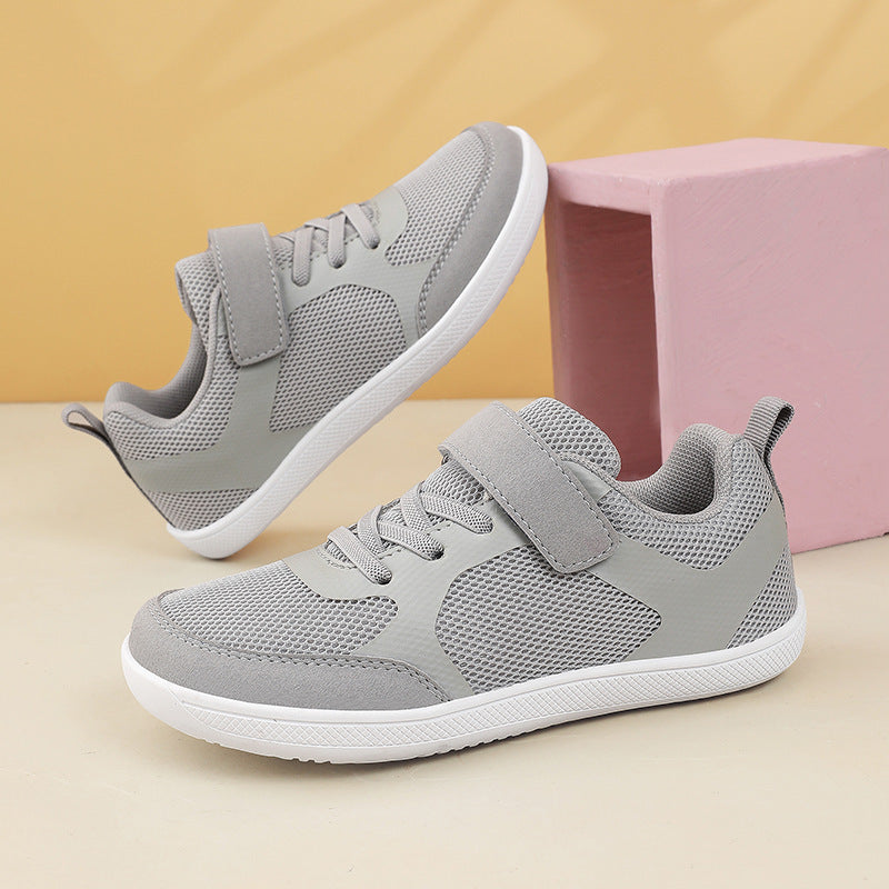 Unisex nan leichte Mesh-Sneaker mit elastischem Schnürsystem, Klettverschluss und EVA-Zwischensohle R&B
