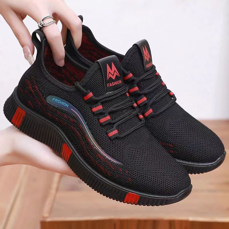 Damen Sportliche Sneaker mit atmungsaktivem Obermaterial und rutschfester Sohle R&B