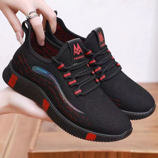 Damen Sportliche Sneakers mit atmungsaktivem Obermaterial und rutschfester Sohle R&B