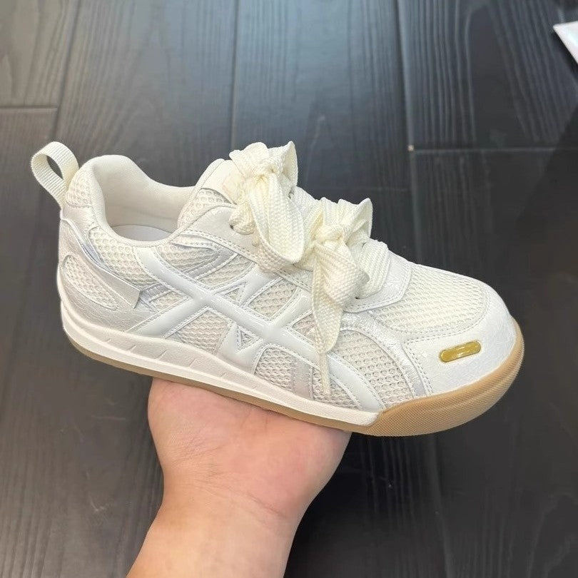 Damen Sportliche Atmungsaktive Sneakers mit einzigartigem Design und bequemen Schnürsenkeln R&B