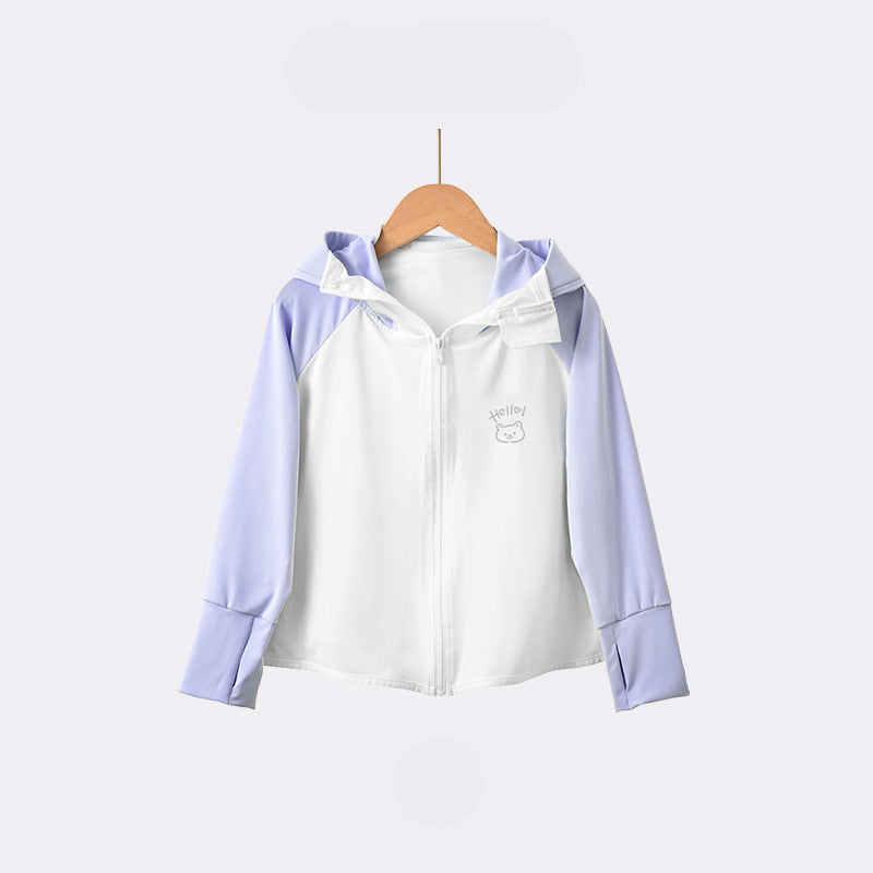 Kinder UV-Schutzjacke mit Kapuze und atmungsaktiven Eigenschaften R&B