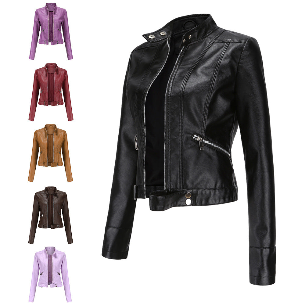Damen Bikerjacke mit modernem Schnitt