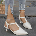 Damen Slingback-Pumps mit eleganter Spitze und komfortablem Blockabsatz R&B