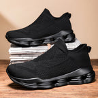 Damen trendige Slip-On Sneakers mit innovativem Mesh-Obermaterial und dämpfender Sohle