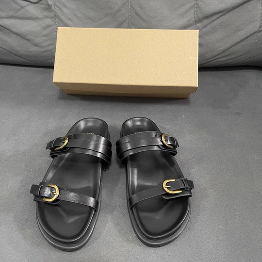Damen modische Riemensandalen mit eleganten Schnallen R&B