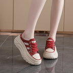 Damen bequeme Slip-On Sneakers mit atmungsaktiver Mesh-Oberfläche und rutschfester Sohle R&B
