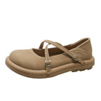 Damen Komfortable Mary Jane Ballerinas mit verstellbaren Riemen R&B