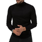 Herren Eleganter Rollkragenpullover aus weichem Strickstoff R&B