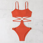 Damen Bikiniset mit stylischem Cut-Out-Design und goldenen Akzenten R&B