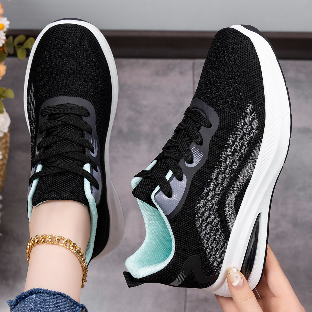 Damen Sportliche Laufschuhe mit atmungsaktivem Mesh-Obermaterial und dämpfender Sohle R&B