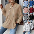 Damen Relaxed Fit Kapuzenpullover mit strukturiertem Design R&B