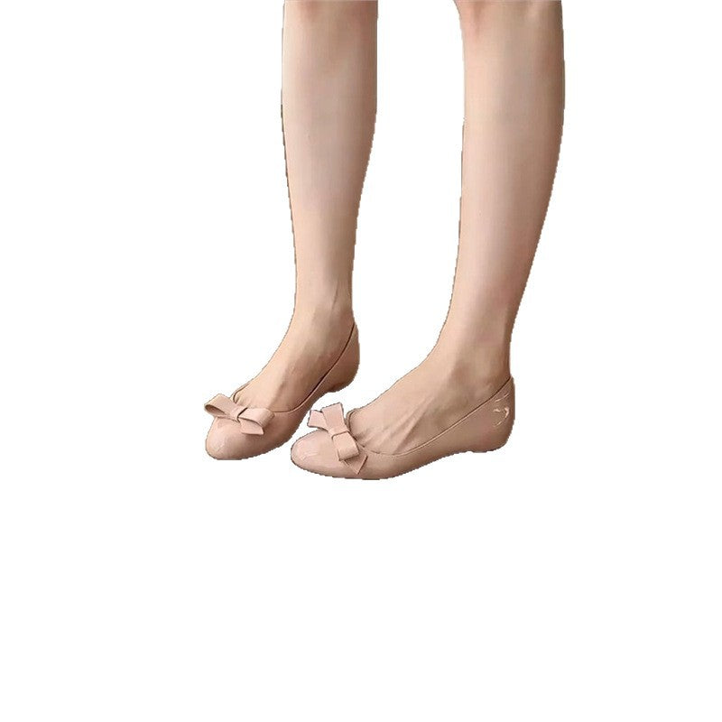 Damen flache Ballerina Schuhe mit verspieltem Schleifendetail R&B