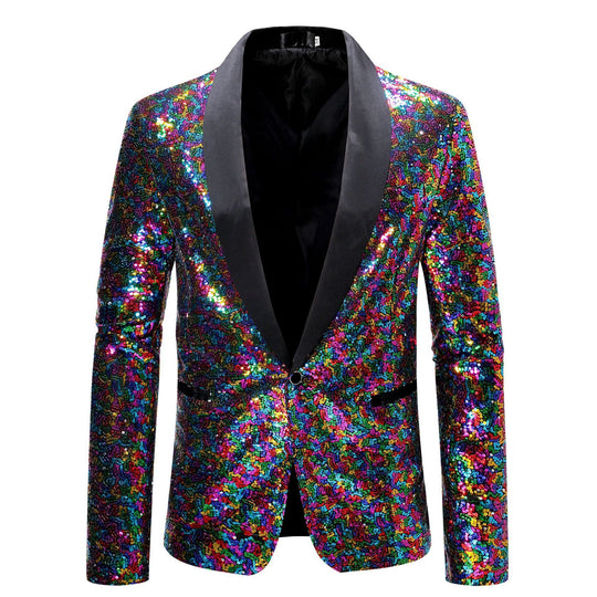 Damen Glamouröser Pailletten Blazer R&B