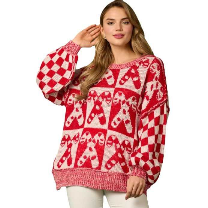 Damen lässiger Pullover R&B