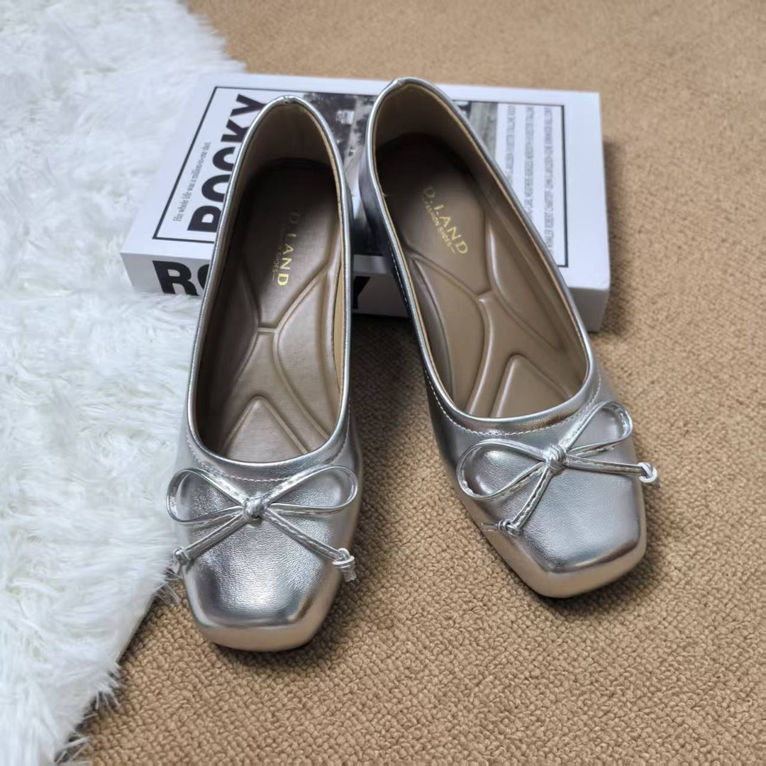 Damen Klassische Ballerinas mit zartem Schleifen-Detail und komfortablem Fußbett R&B