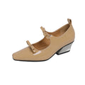 Damen elegante Ballerinas mit modischen Schleifen und glitzerndem Absatz