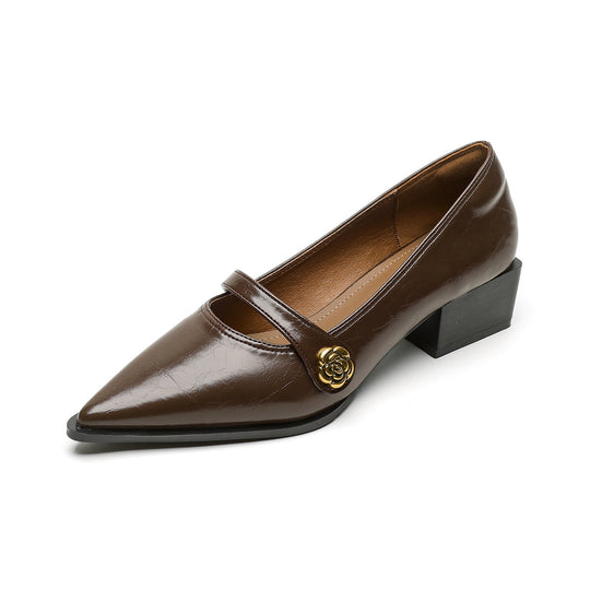 Damen elegante Pumps mit modischer Schnallenverzierung R&B