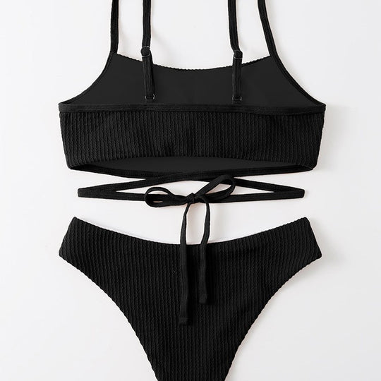 Damen Bikini-Set mit verspieltem Wickel-Design R&B