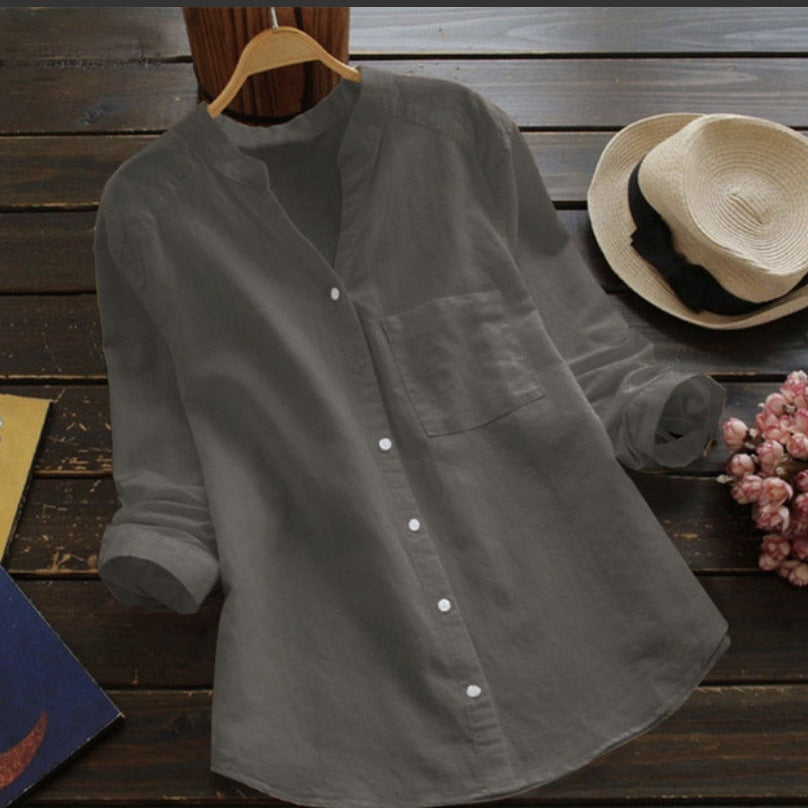 Damen Bluse mit eleganter Knopfleiste und moderner Passform R&B