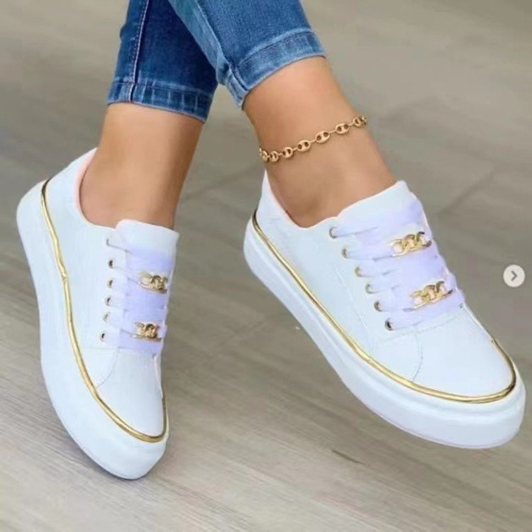 Damen Elegante Sneaker mit modischen Glitzerakzenten R&B