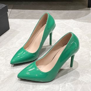 Damen elegante stiletto Pumps mit hochglänzender Oberfläche R&B