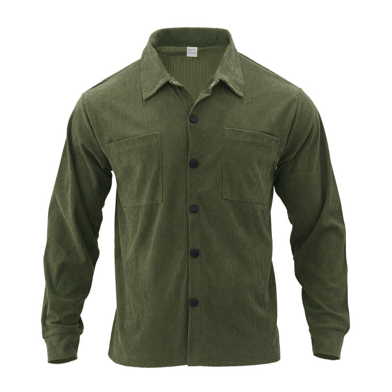 Herren Cord-Jacke mit praktischen Brusttaschen und modernem Schnitt R&B