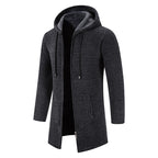 Herren modische Premium-Fleecejacke mit Kapuze und seitlichen Taschen R&B