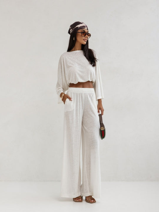 Damen lässiges Lounge-Set mit weitem Schnitt und bequemen Stoff R&B