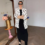 Damen modischer Blazer mit Punkten R&B