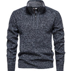 Herren Zip-Pullover mit strukturiertem Design R&B