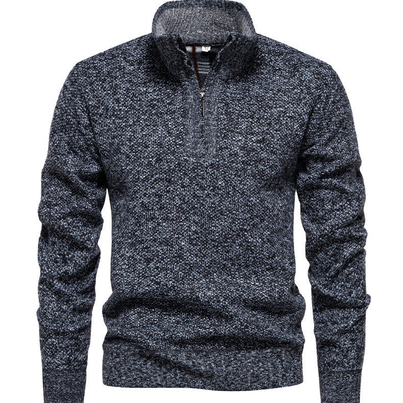 Herren Zip-Pullover mit strukturiertem Design R&B