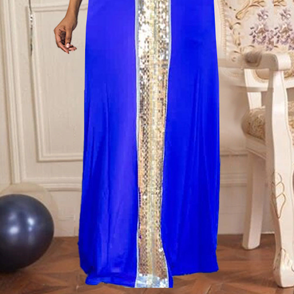 Damen Elegantes Maxikleid mit glitzerndem Design und stilvollem Schnitt R&B